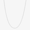 Fine Jewelry Made In Italy Womens Sterling Silver 18 Inch Wheat Chain Necklace In White