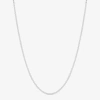 Fine Jewelry Made In Italy Womens Sterling Silver 20 Inch Box Chain Necklace In White