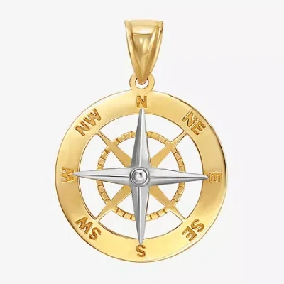 Fine Jewelry Mens 14k Gold Round Pendant