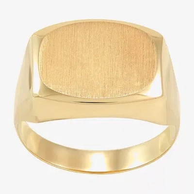 Fine Jewelry Mens 14k Gold Signet Ring In Yellow