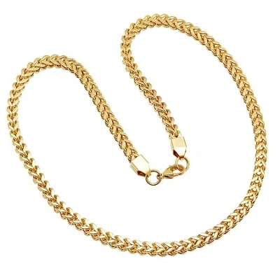 Fine Jewelry Mens 18k Gold Over Stainless Steel 24 Inch Chain Necklace In Transparent