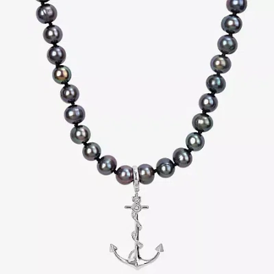 Fine Jewelry Mens Black 19 Inch Strand Necklace In Transparent
