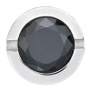 Fine Jewelry Mens Black And White Cubic Zirconia Stainless Steel Stud Earring In White