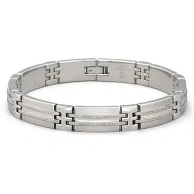 Fine Jewelry Mens Bracelet Stainless Steel In Transparent