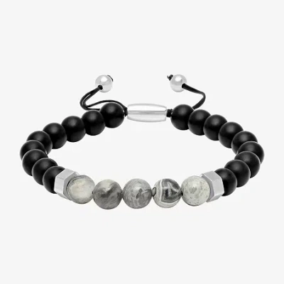 Fine Jewelry Mens Genuine Multi Color Beaded Bracelet In Transparent