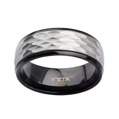 Fine Jewelry Mens Hammered Two-tone Stainless Steel Band In Multi
