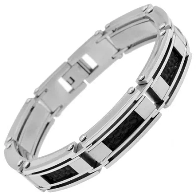 Fine Jewelry Mens Link Bracelet In Black
