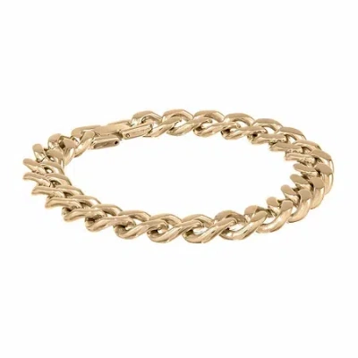 Fine Jewelry Mens Stainless Steel 10 Inch Solid Curb Chain Bracelet In Transparent