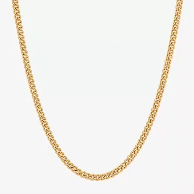 Fine Jewelry Mens Stainless Steel 24 Inch Curb Chain Necklace In Transparent