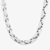Fine Jewelry Mens Stainless Steel 24 Inch Link Chain Necklace In Transparent