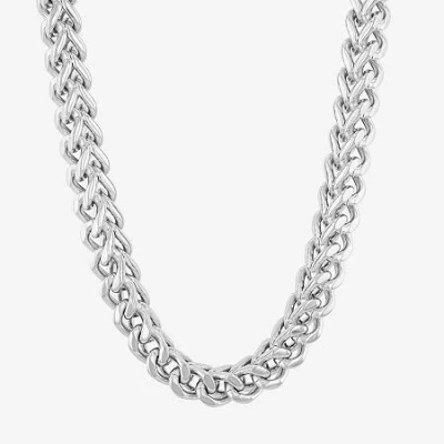 Fine Jewelry Mens Stainless Steel 24 Inch Link Chain Necklace In Transparent