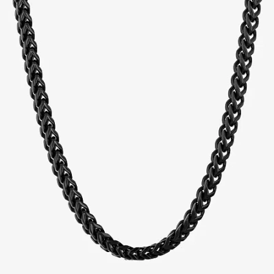Fine Jewelry Mens Stainless Steel 24 Inch Link Chain Necklace In Transparent