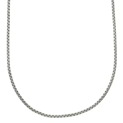 Fine Jewelry Mens Stainless Steel 24 Inch Link Chain Necklace In Transparent
