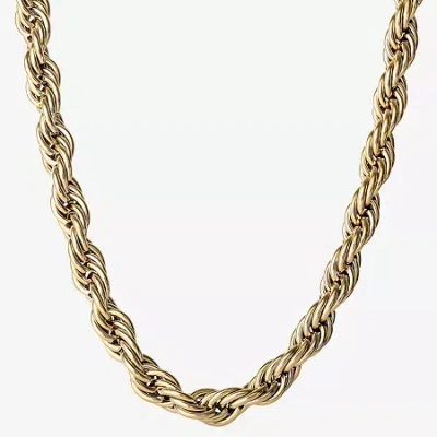 Fine Jewelry Mens Stainless Steel 24 Inch Rope Chain Necklace In Transparent