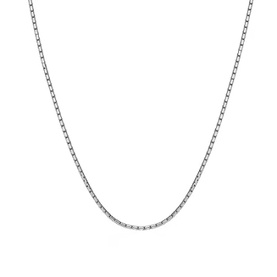 Fine Jewelry Mens Stainless Steel 24 Inch Snake Chain Necklace In Transparent