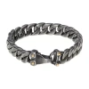 Fine Jewelry Mens Stainless Steel 8 1/2 Inch Solid Curb Chain Bracelet In Transparent