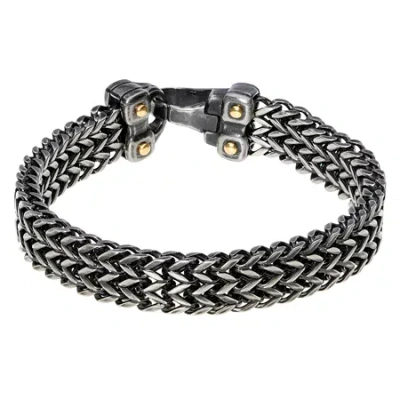 Fine Jewelry Mens Stainless Steel 8 1/2 Inch Solid Wheat Chain Bracelet In Transparent