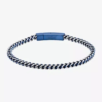 Fine Jewelry Mens Stainless Steel 9 Inch Solid Chain Bracelet In Metallic