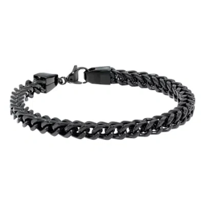Fine Jewelry Mens Stainless Steel & Black Ip 9" 6mm Foxtail Bracelet