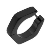Fine Jewelry Mens Stainless Steel & Black Ip Hexagon Single Huggie Hoop Earring In Black