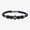 Fine Jewelry Mens Stainless Steel Beaded Bracelet In Transparent