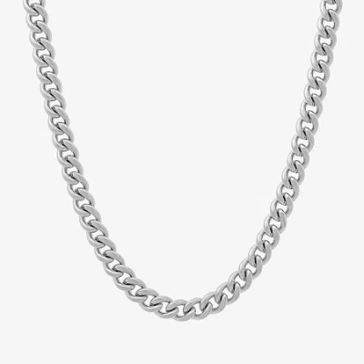 Fine Jewelry Mens Stainless Steel Chain Necklace In Transparent