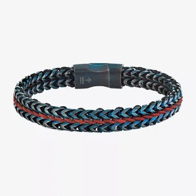 Fine Jewelry Mens Stainless Steel Cord Bracelet In Transparent