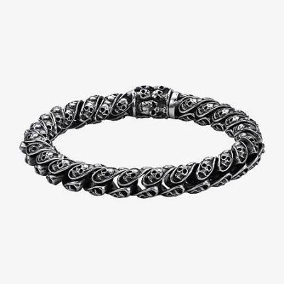 Fine Jewelry Mens Stainless Steel Cord Bracelet In Transparent