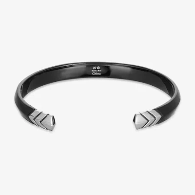 Fine Jewelry Mens Stainless Steel Cuff Bracelet In Transparent