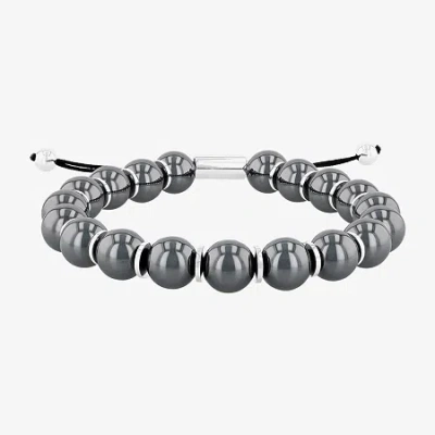 Fine Jewelry Mens Stainless Steel Genuine Stone Beaded Bolo Bracelet