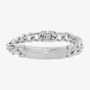 Fine Jewelry Mens Stainless Steel Id Bracelet In White