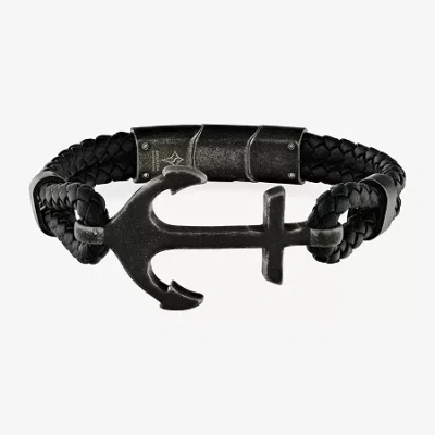 Fine Jewelry Mens Stainless Steel Strand Bracelet In Transparent
