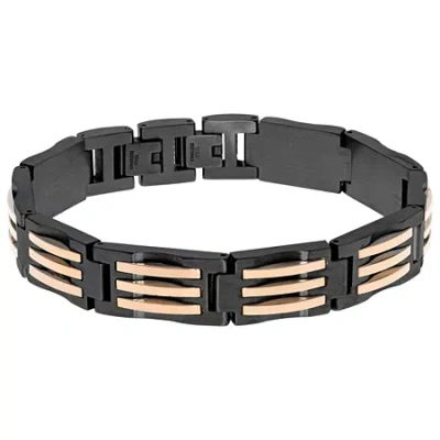 Fine Jewelry Mens Stainless Steel Wrap Bracelet In Transparent
