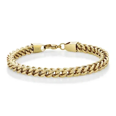 Fine Jewelry Mens Sterling Silver 9 1/2 Inch Solid Wheat Chain Bracelet In Transparent