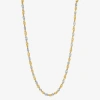 Fine Jewelry Mia Oro Womens 14k Gold 18 Inch Link Necklace In Transparent