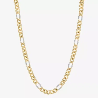 Fine Jewelry Mia Oro Womens 14k Gold 18 Inch Link Necklace In Transparent