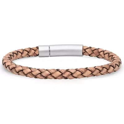 Fine Jewelry Minoxia Mens Stainless Steel Hypoallergenic 8 Inch Link Bracelet In Transparent