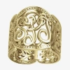 Fine Jewelry Personalized 18mm Script Monogram Ring In Yellow