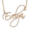 Fine Jewelry Personalized 27mm Cursive Name Pendant Necklace In Pink