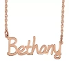 Fine Jewelry Personalized 30mm Name Necklace In Pink