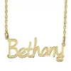 Fine Jewelry Personalized 30mm Name Necklace In Yellow
