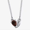 Fine Jewelry Personalized Girls Heart Birthstone Pendant Necklace In Metallic