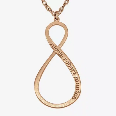 Fine Jewelry Personalized Infinity Name Pendant Necklace In Pink