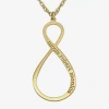 Fine Jewelry Personalized Infinity Name Pendant Necklace In Yellow
