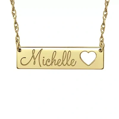 Fine Jewelry Personalized Name Necklaces In Yellow