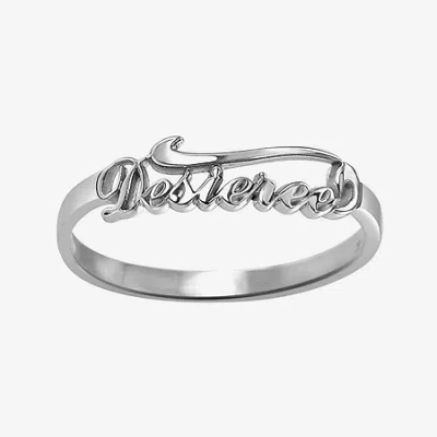 Fine Jewelry Personalized Script Name Ring In White