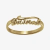 Fine Jewelry Personalized Script Name Ring In Yellow
