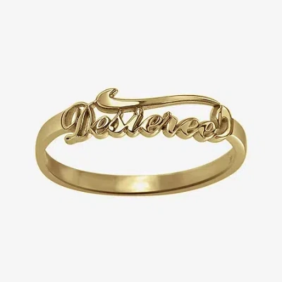 Fine Jewelry Personalized Script Name Ring In Yellow