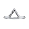 Fine Jewelry Personalized V-shaped Ring In White