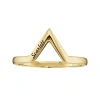 Fine Jewelry Personalized V-shaped Ring In Yellow